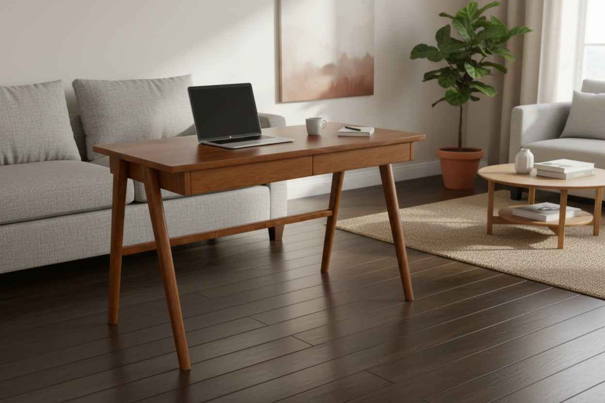 Combo Escritorio y Silla Santy Madera Maciza | Home Office