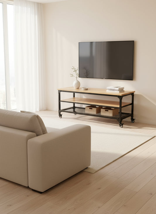 Mesa para TV Modelo Nashville Madera alcazarmuebles.com