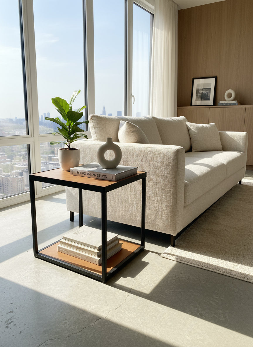 Mesa Lateral Madera Deos alcazarmuebles.com