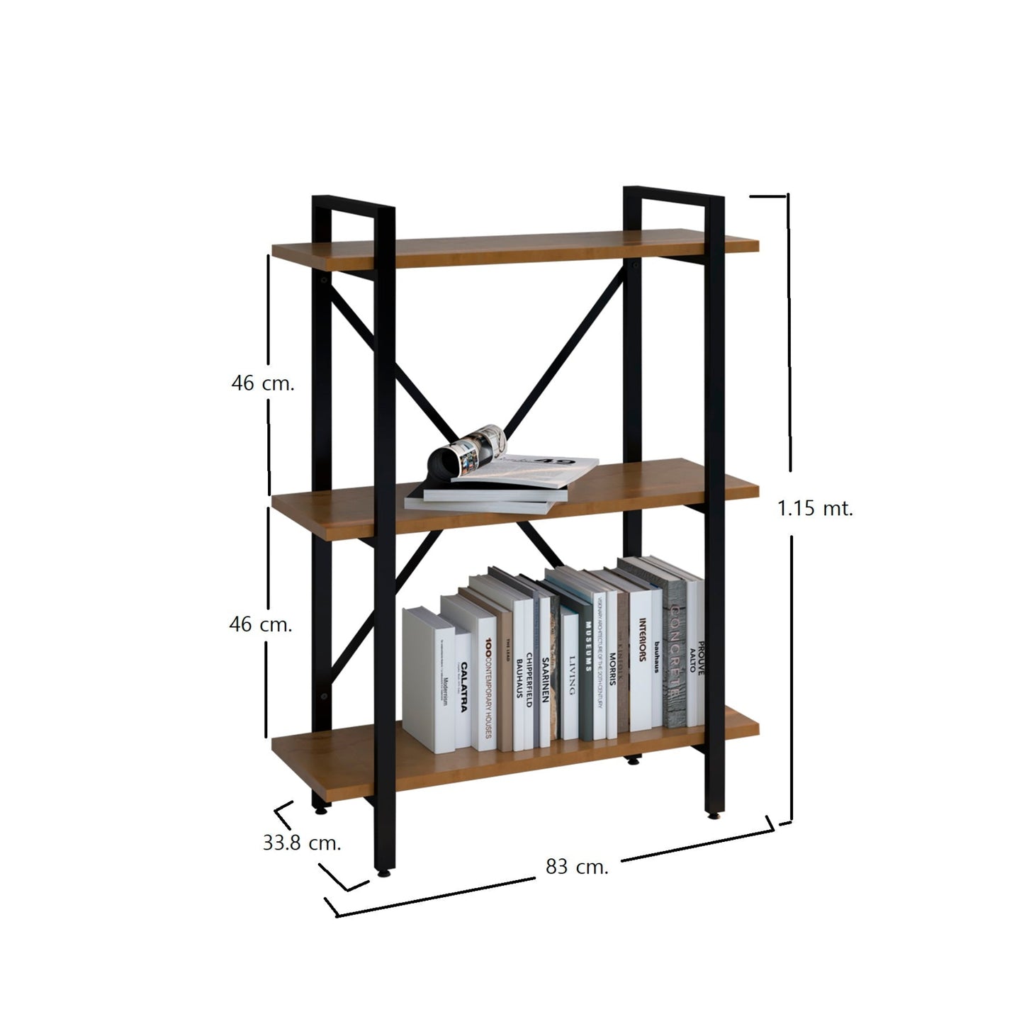 Librero industrial metal modelo West