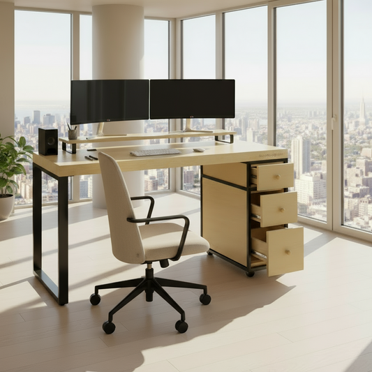 Escritorio Home Office 150 cm 3 cajones