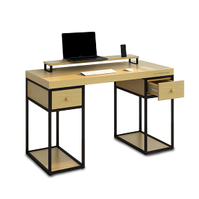 Escritorio Home Office 120 cm 2 cajones de madera. Alcazarmuebles.com