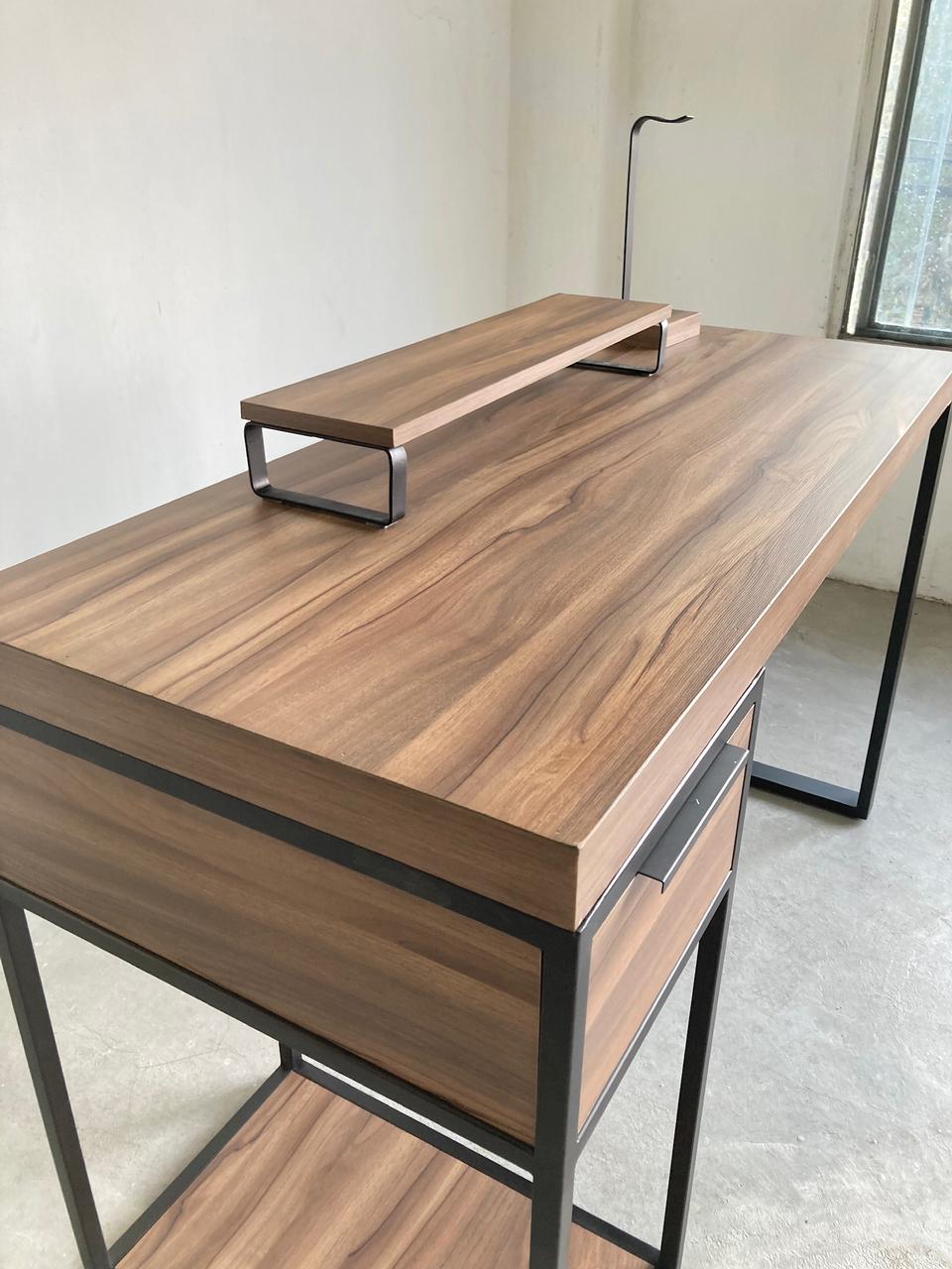 Escritorio Home Office Minimalista Durable 120 cm 1 cajon alcazarmuebles.com