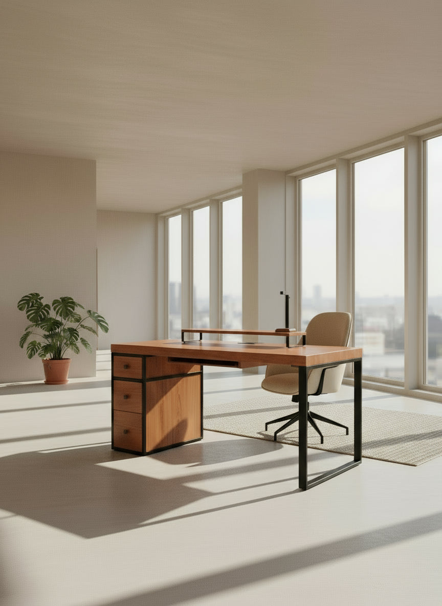 Escritorio Home Office 150 cm 3 cajones Homeoffice Alcazarmuebles.com