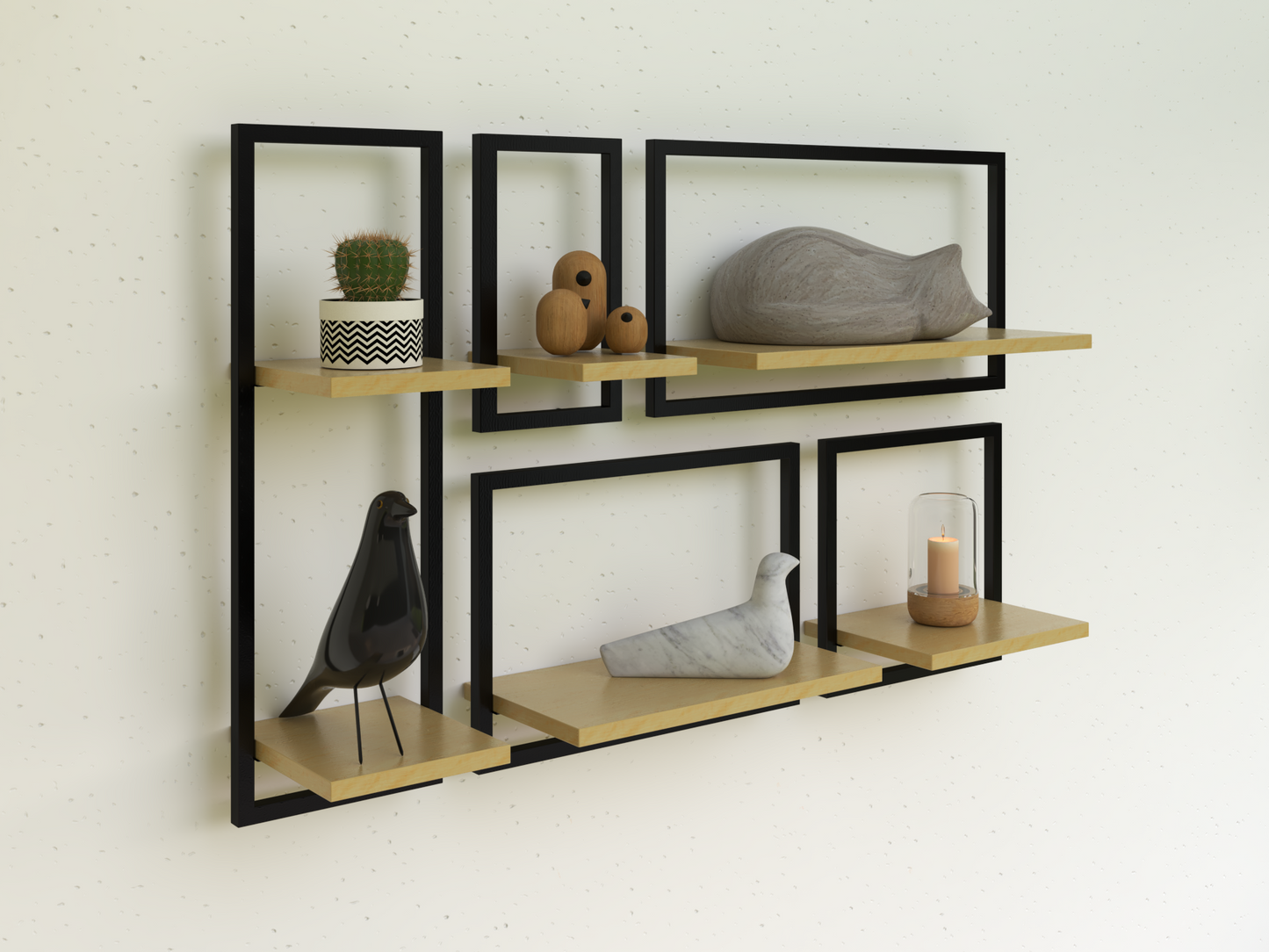 Repisas industrial set 5 repisas alcazarmuebles.com