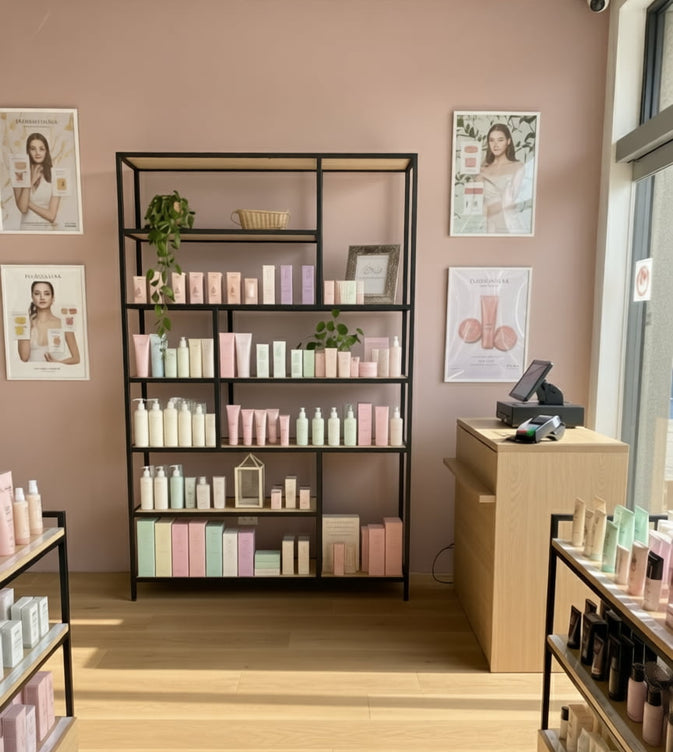 Librero Metal y Madera Industrial Mod. Roga 190x120x33cm