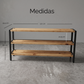Imagen de medidas del mueble AArhus de 120 cm de largo, 29.5 cm de fondo y 60 cm de alto