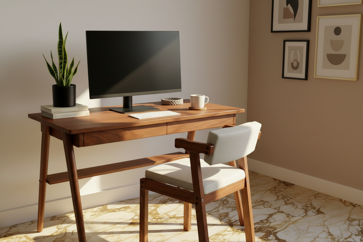 Escritorio Santy Madera Maciza Home Office Premium