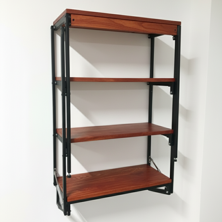 Librero-Escritorio Metal Plegable Estilo Industrial