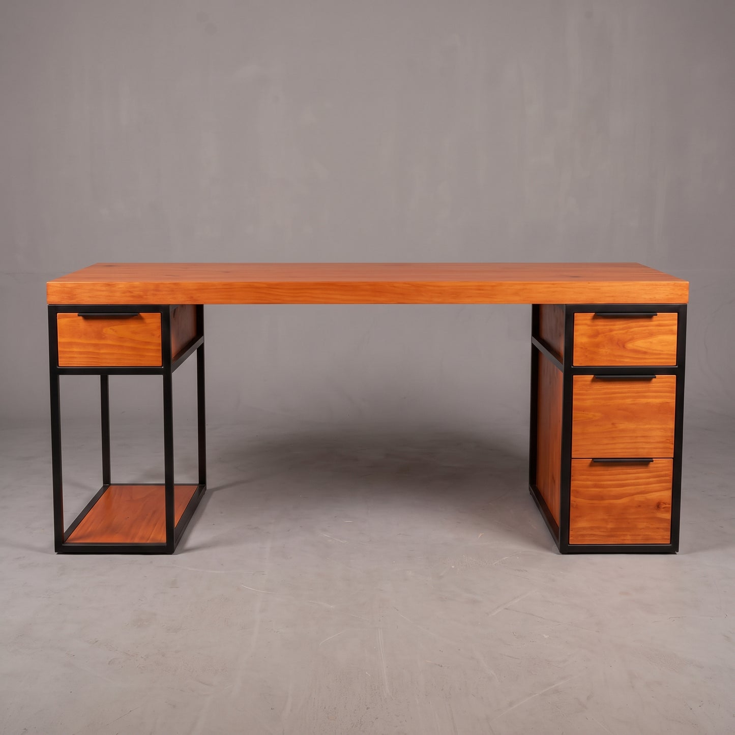 Escritorio de Madera y Acero Home Office 180 Configurable de 0 a 6 Cajones