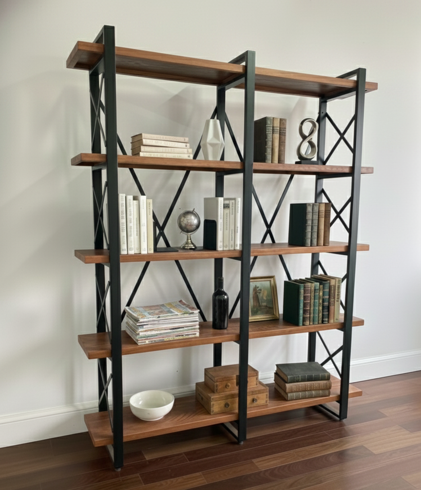 Librero industrial Madera y Metal modelo Celta 150 - Alcazarmuebles.com