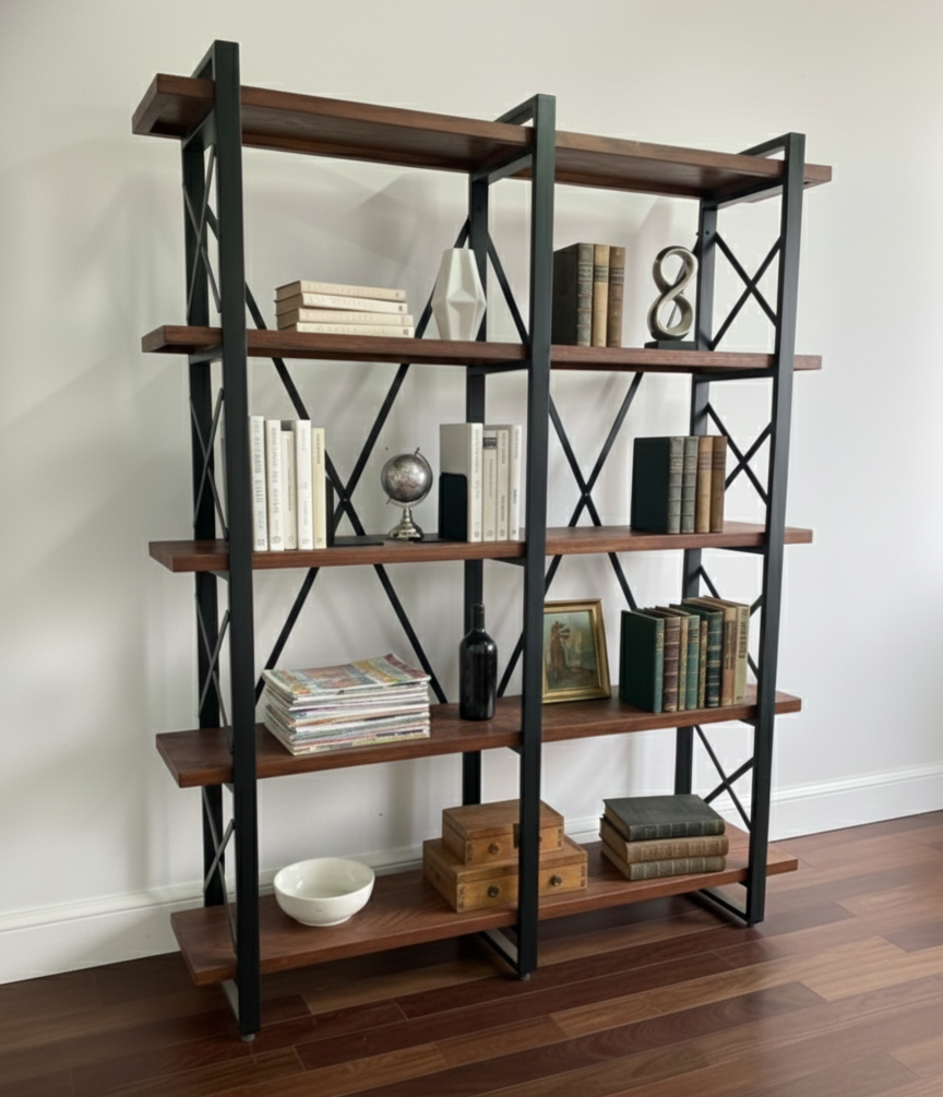 Librero industrial Madera y Metal modelo Celta 150 - Alcazarmuebles.com