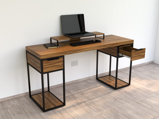 Escritorio Home Office Lite 150 2 cajones Melamina alcazarmuebles.com