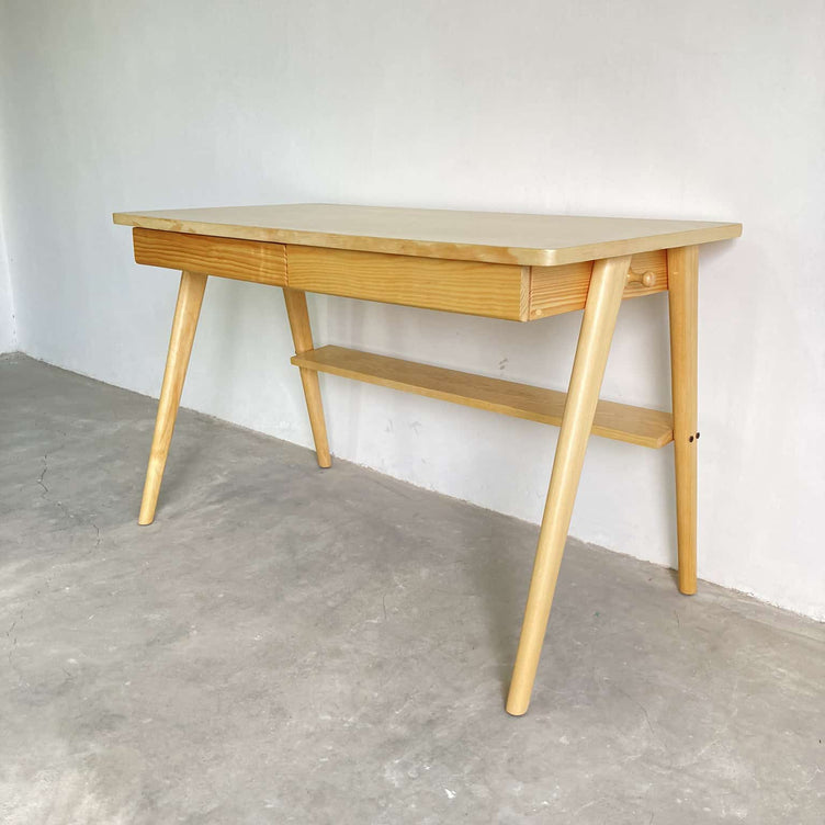 Escritorio De Madera Sólida Mod. Santy 120x60x75 cm