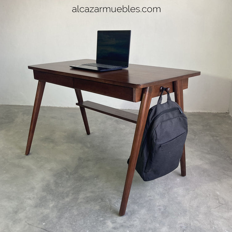 Escritorio De Madera Sólida Mod. Santy 120x60x75 cm