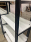 Librero Mod. Bergen 190 x 80 x 33 cm Madera y Metal Estanteria Blanco Librero Alcazarmuebles.com