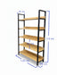 Librero Bergen de madera y metal 1.9 mt. x 1.2 mt. x 34 cm.