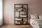 Librero Mod. Roga Industrial Madera de Parota 190x120x33cm