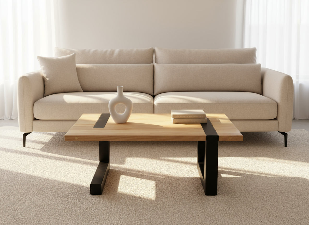 Mesa de centro modelo Doyers industrial alcazarmuebles.com