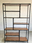 Librero Mod. Roga Industrial Madera de Parota 190x120x33cm AlcazarMuebles.com