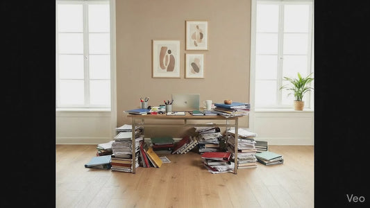 Combo Home Office Premium: Escritorio Santy + Librero (Norland o Troms) – Madera Maciza