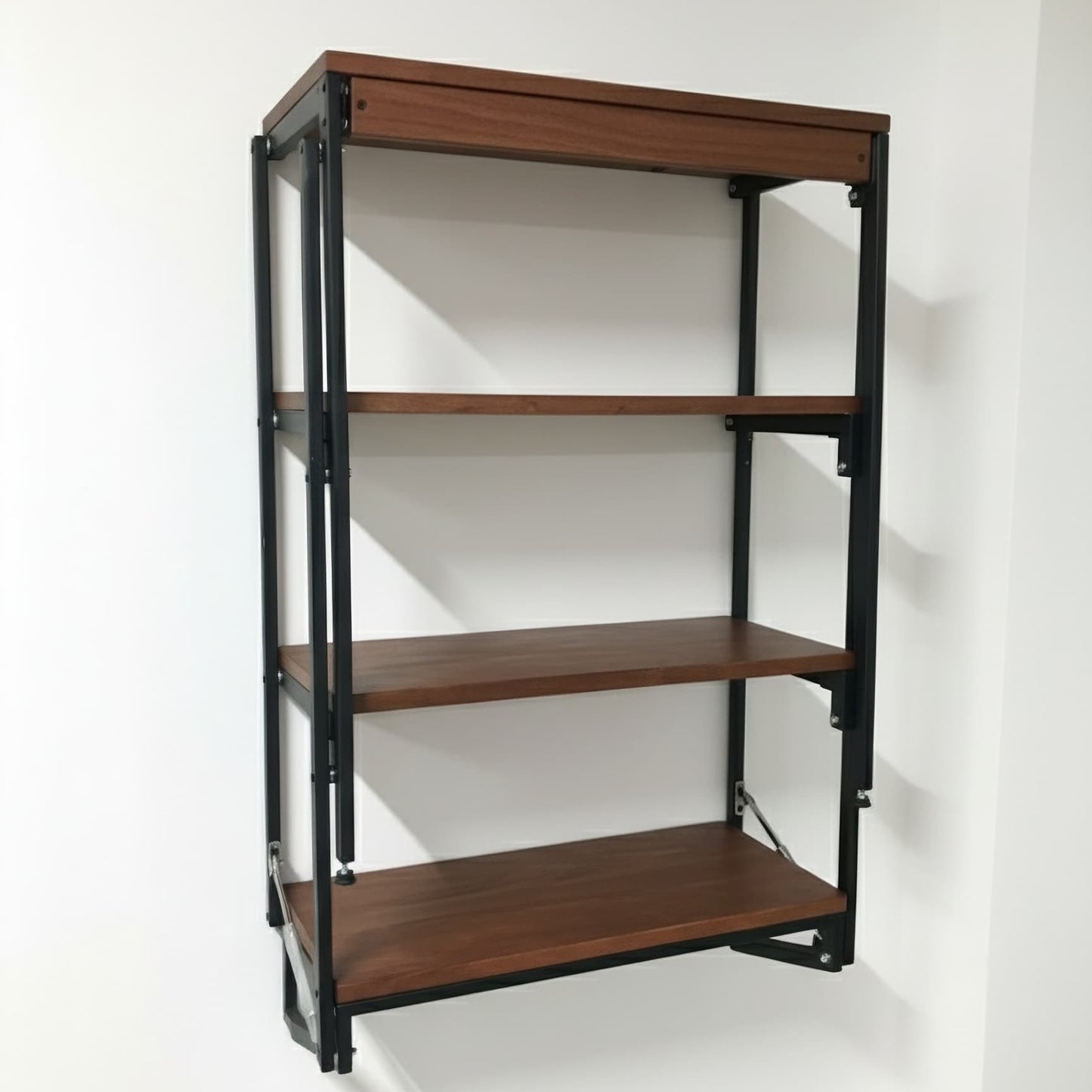 Librero-Escritorio Metal Plegable Estilo Industrial