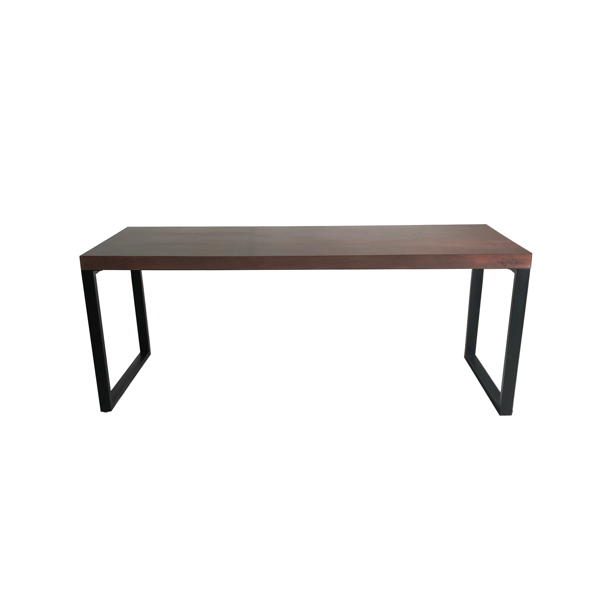 Escritorio Home Office 180 cm 2 soportes industrial Alcazarmuebles.com