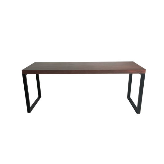 Escritorio Home Office 180 cm 2 soportes industrial Alcazarmuebles.com