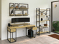 Escritorio Home Office 150 cm 2 cajones estilo Industrial 100% madera Alcazarmuebles.com