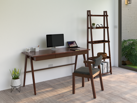 Escritorio de Madera Sólida Modelo Santy 1.50 mts de largo alcazarmuebles.com