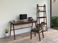 Escritorio de Madera Sólida Modelo Santy 1.50 mts de largo alcazarmuebles.com