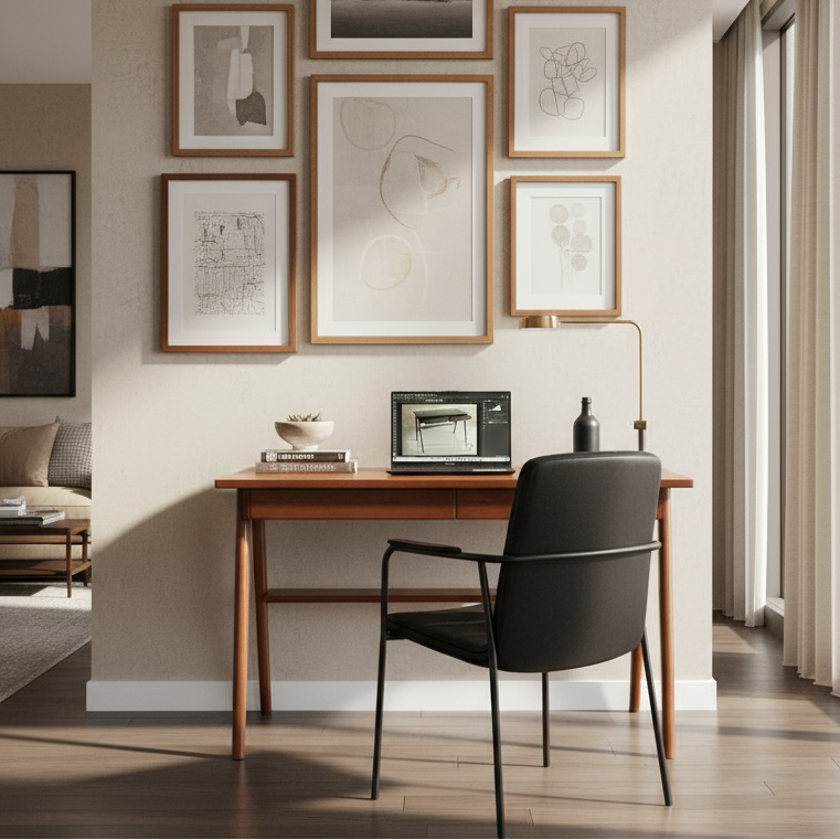 Escritorio De Madera Sólida Mod. Santy 120x60x75 cm Escritorio de Madera alcazarmuebles.com