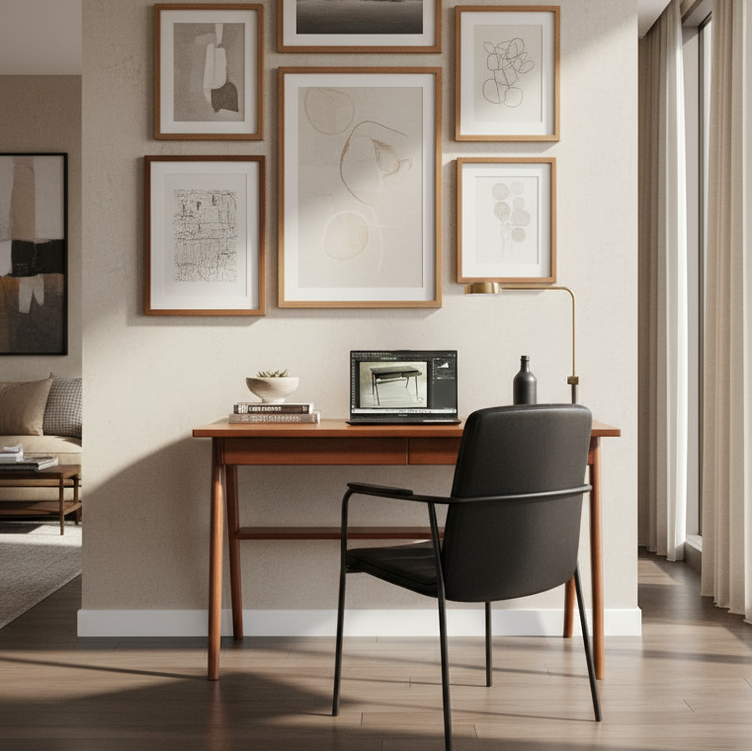 Escritorio De Madera Sólida Mod. Santy 120x60x75 cm Escritorio de Madera alcazarmuebles.com