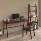 Escritorio de Madera Sólida Modelo Santy 1.50 mts de largo color nogal alcazarmuebles.com