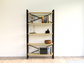 Librero industrial metal modelo Fily Roble claro Homeoffice alcazarmuebles.com