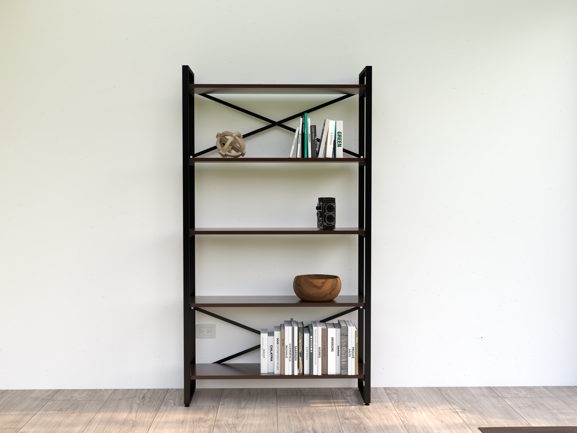 Librero industrial metal modelo Fily Homeoffice alcazarmuebles.com