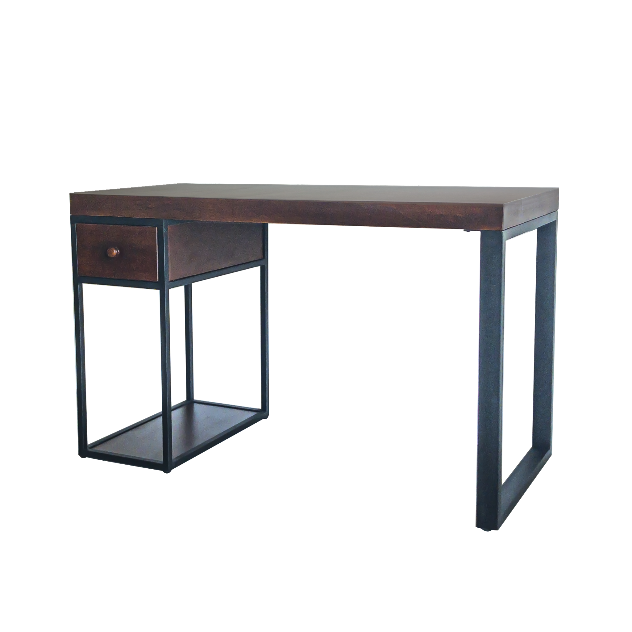 Escritorio Home Office 120 cm 1 Cajón, Madera Sólida 100%. Alcazarmuebles.com