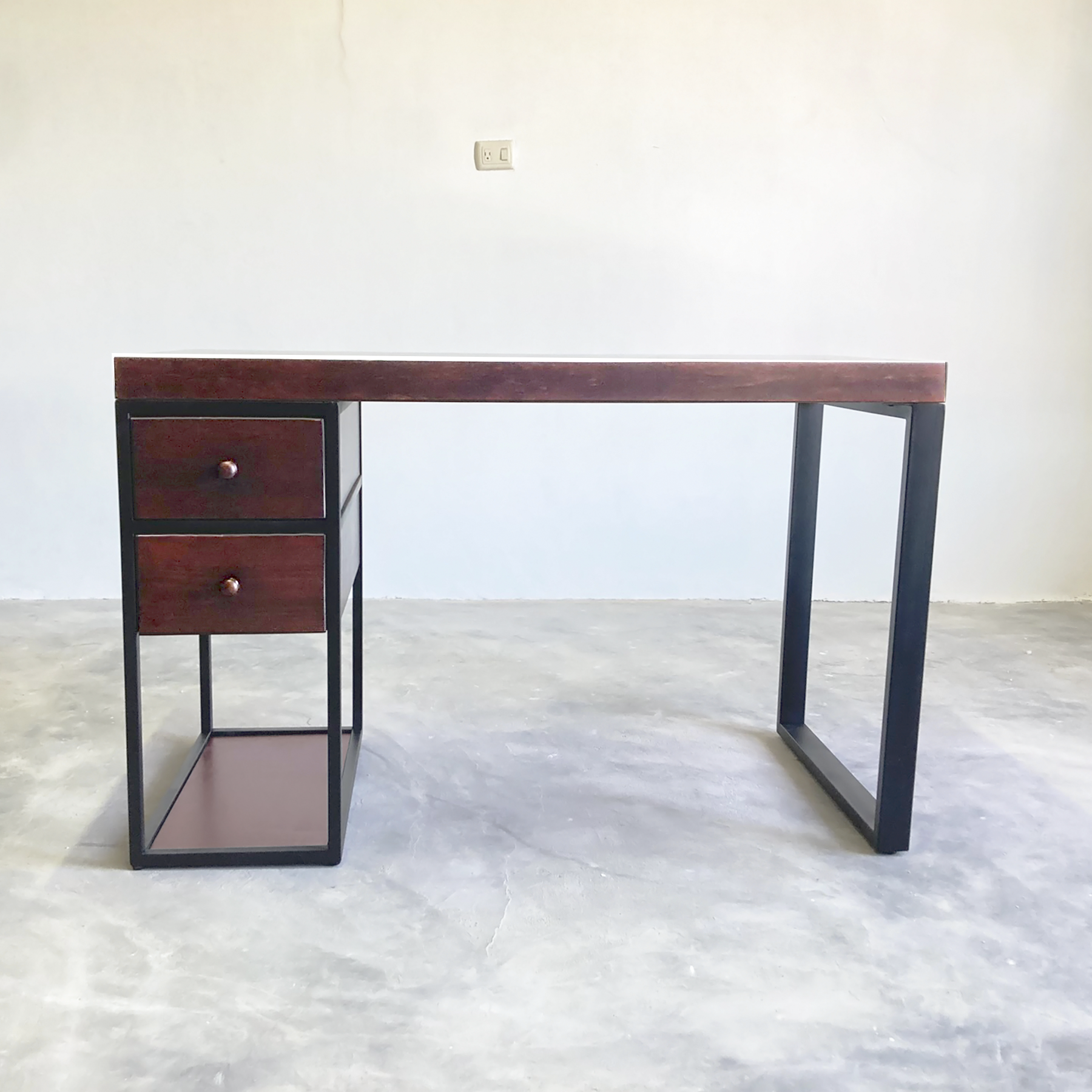 Escritorio Home Office 120 cm 2 Cajones del mismo lado Alcazarmuebles.com