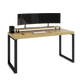 Escritorio Home Office 150 cm 2 soportes sin cajones minimalista