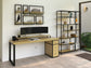 Escritorio Homeoffice 180 cm 3 cajones madera y metal Alcazarmuebles.com