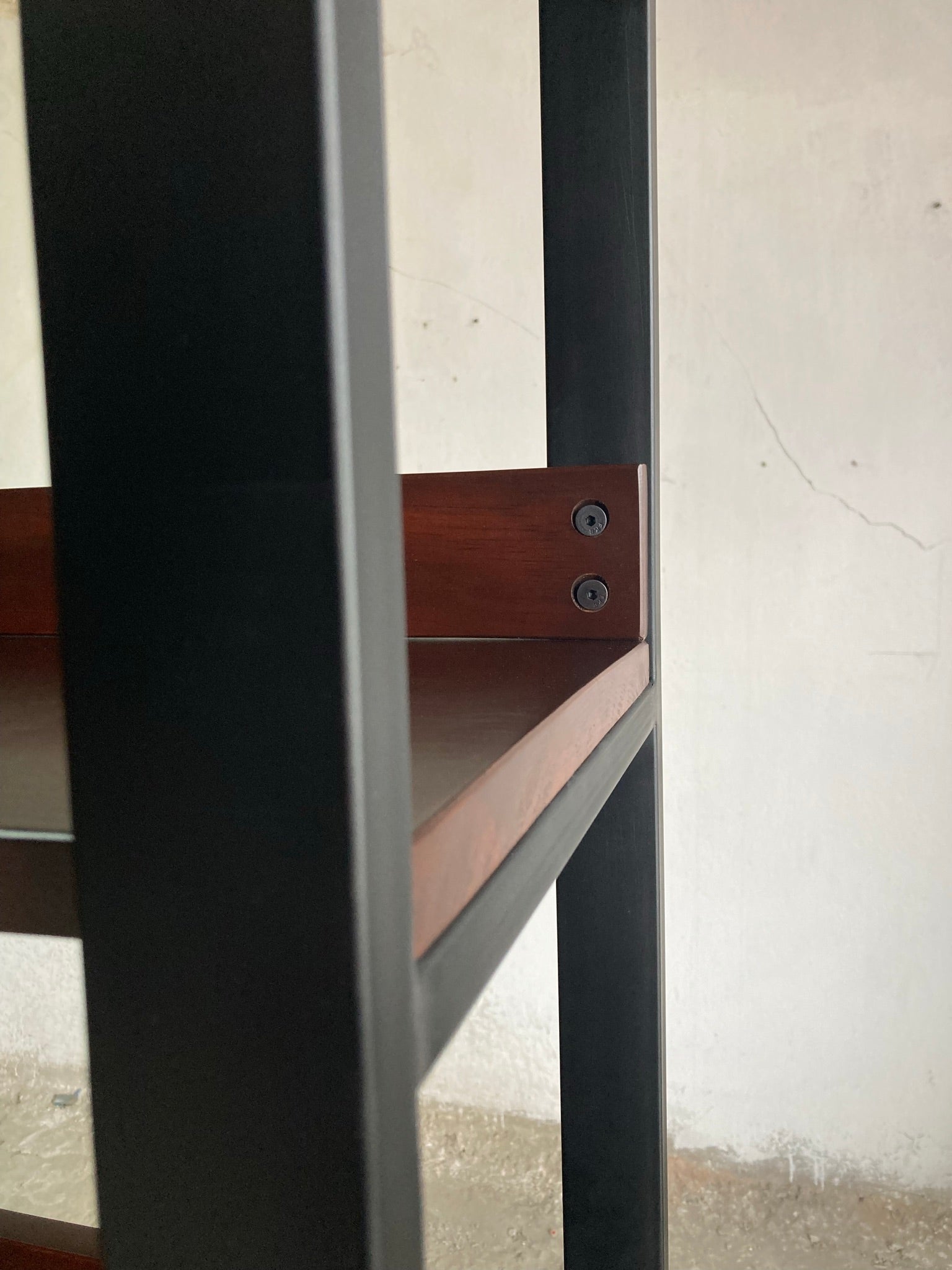 Librero Mod. Bergen 190 x 80 x 33 cm Madera y Metal Estanteria Librero Alcazarmuebles.com