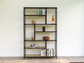 Librero Metal y Madera Industrial Mod. Roga 190x120x33cm Mobiliario alcazarmuebles.com