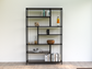 Librero Metal y Madera Industrial Mod. Roga 190x120x33cm Mobiliario alcazarmuebles.com