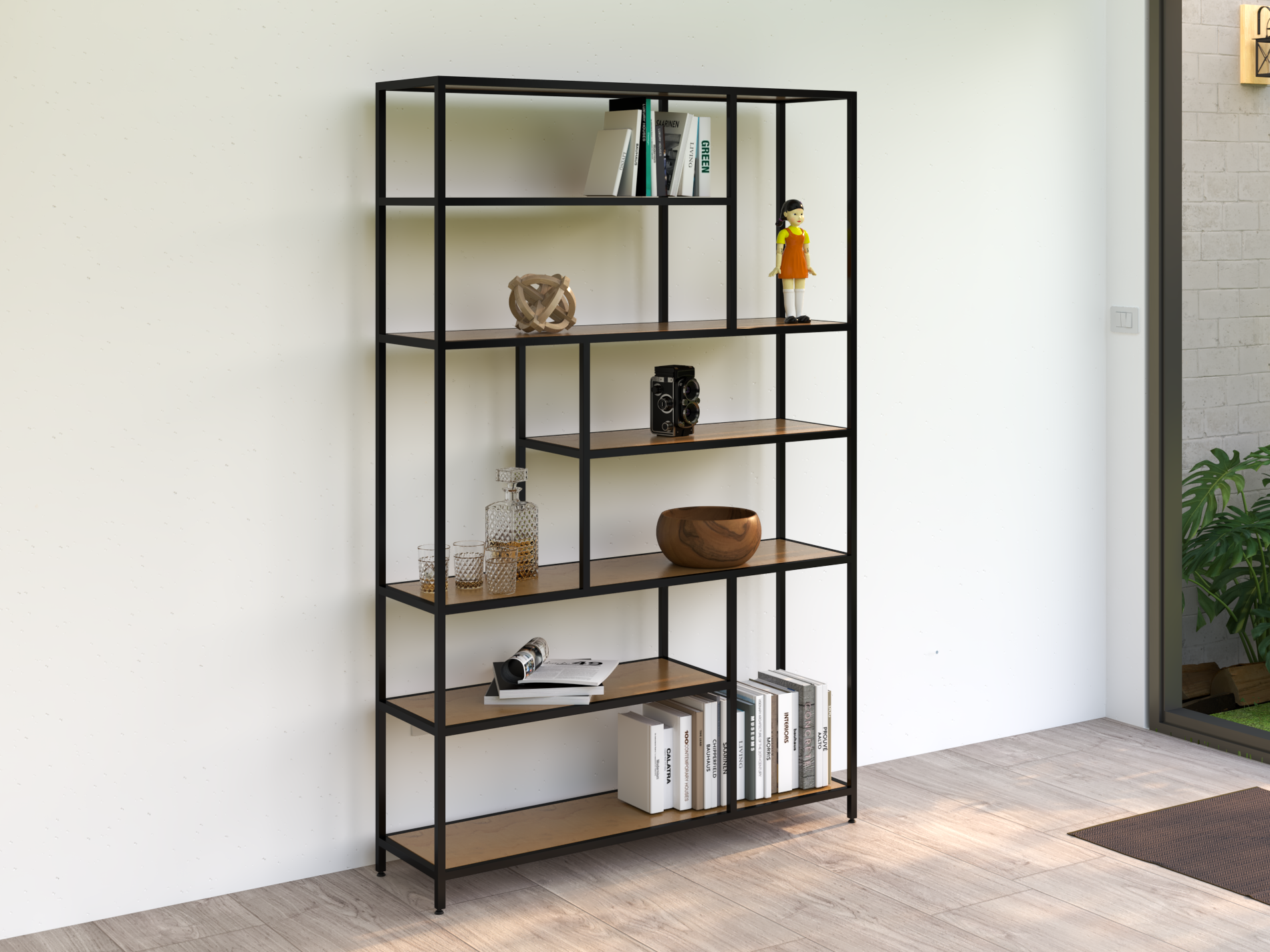 Librero Industrial Roga ESPECIAL 218x110x33cm Envio incluido 1/2 alcazarmuebles.com