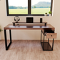 Escritorio Home Office 150 cm 1 cajon Nogal Alcazarmuebles.com