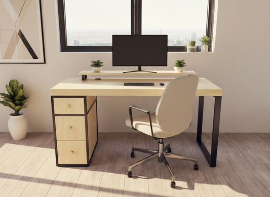 Escritorio Home Office 150 cm 3 cajones Homeoffice Alcazarmuebles.com