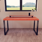Escritorio Home Office 150 cm 2 soportes sin cajones minimalista