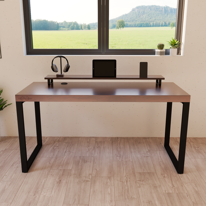 Escritorio Home Office 150 cm 2 soportes sin cajones minimalista