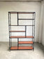 Librero Metal y Madera Industrial Mod. Roga 190x120x33cm Cedro Mobiliario alcazarmuebles.com