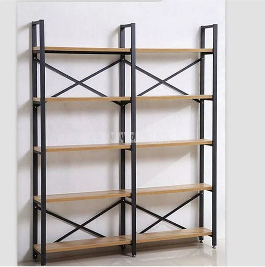 Librero Madera Industrial Modelo Romsdal 182 X 160 X 34 Cms. Pino Natural Librero alcazarmuebles.com